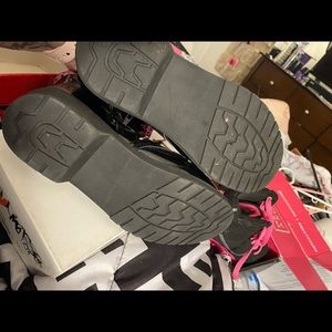 Cute black shiny boots